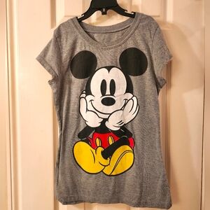 Disney's Girls Mickey Mouse 2-Sided Printed T-Shirt